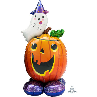 Balão AirLoonz Pumpkin and Ghost 142cm