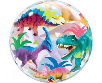 Balão Bubble Dinossauros 56cm