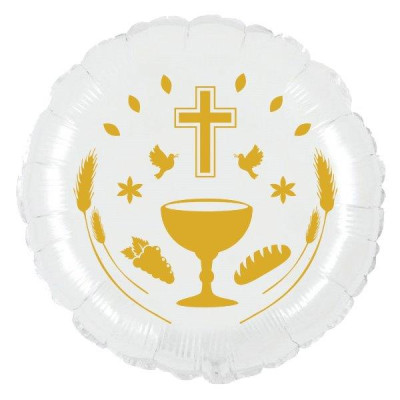 Balão Comunhão 18" Branco