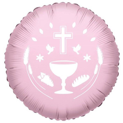 Balão Comunhão 18" Rosa