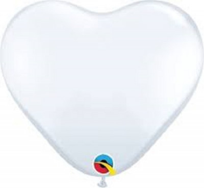 Balão Coração Branco 6