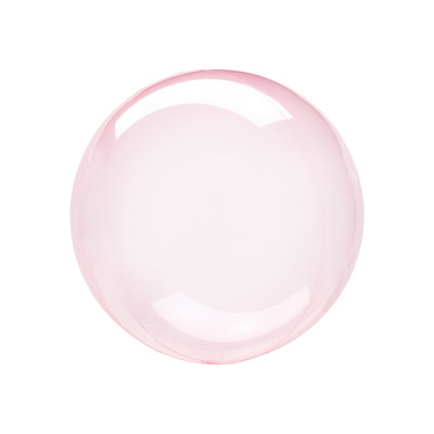 Balão Decorativo Crystal Clearz Petite Rosa Forte 25cm