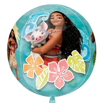 Balão Disney Vaiana Orbz 4 Faces