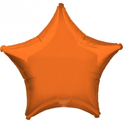 Balão Estrela Laranja Metalizado 45cm (18
