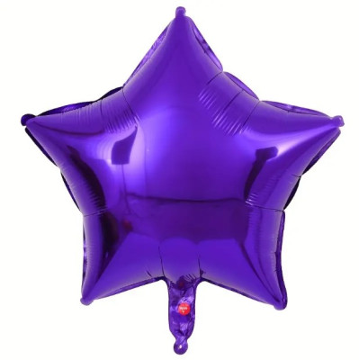 Balão Estrela Roxo Foil 45cm