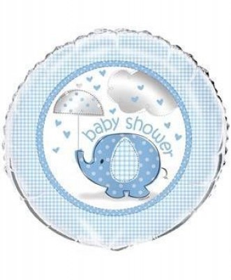 Balão Foil 2 faces Azul de Baby Shower