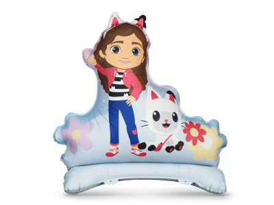 Balão Foil Casa de Bonecas Da Gabby 92x90,5 cm