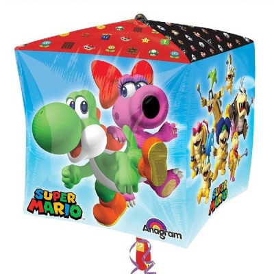 Balão Foil Cubo Super Mario 38cm