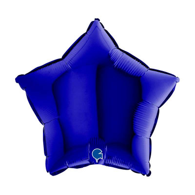 Balão Foil Estrela Azul Capri 46cm