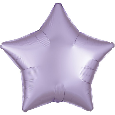 Balão Foil Estrela Lilás Pastel Acetinado 48cm