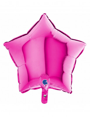 Balão Foil Estrela Magenta 46cm