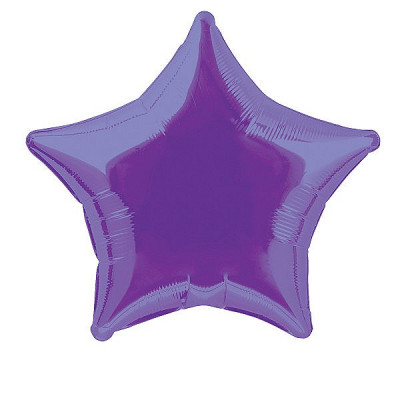 Balão Foil Estrela Roxo 51cm