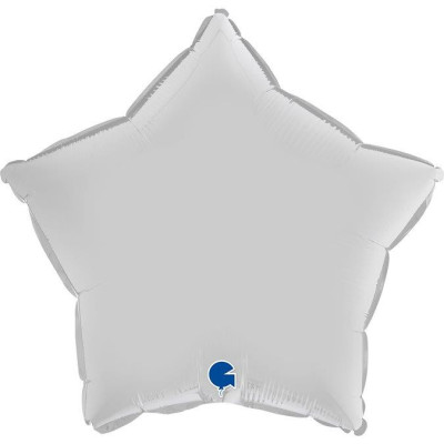 Balão Foil Estrela Satin Branco 46cm