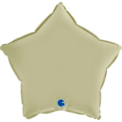 Balão Foil Estrela Satin Verde Azeitona 46cm