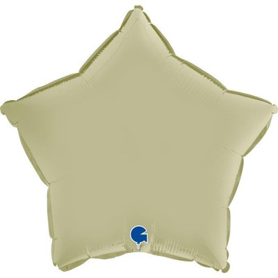 Balão Foil Estrela Satin Verde Azeitona 46cm