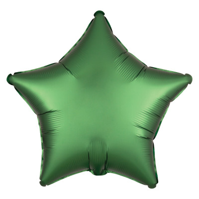Balão Foil Estrela Verde Esmeralda Acetinado 48cm