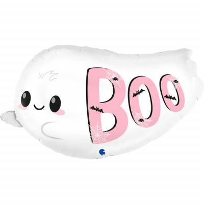 Balão Foil Fantasma Boo Halloween 86cm