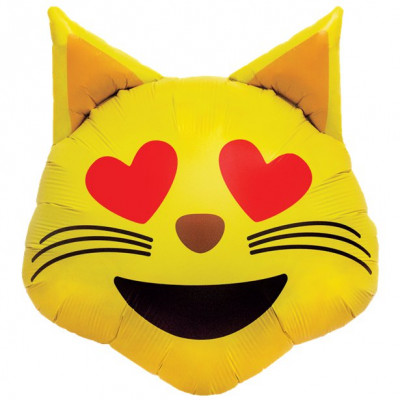 Balão Foil Gato Emoji 22