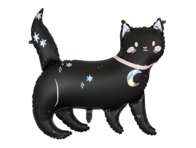 Balão Foil Gato Preto Halloween 81cm