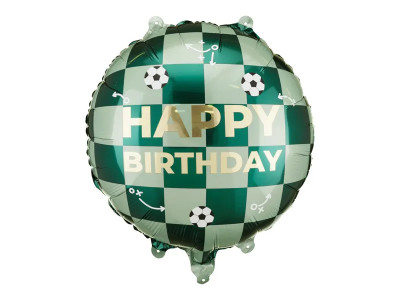 Balão Foil Happy Birthday Futebol 35cm Balão Foil Happy Birthday Futebol 35cm