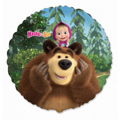 Balão Foil  Masha e O Urso 45cm Balão Foil  Masha e O Urso 45cm