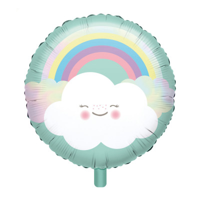 Balão Foil Rainbow & Cloud 43cm