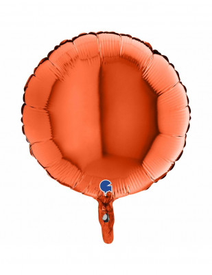 Balão Foil Redondo Laranja 46cm