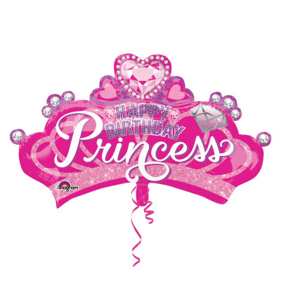 Balão Happy Birthday Princess SuperShape