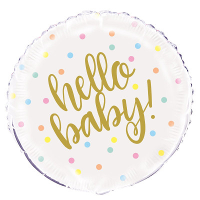 Balão Hello Baby spots