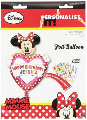 Balão Minnie Super Shape Foil 83cm Personalisável