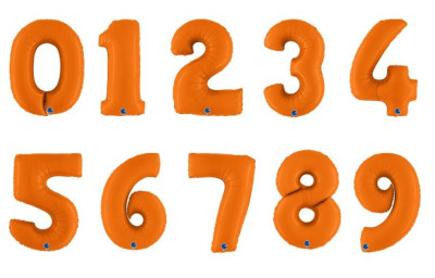 Balão Número Laranja 40"