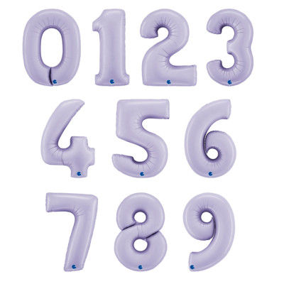 Balão Número Lilás 40"/102cm