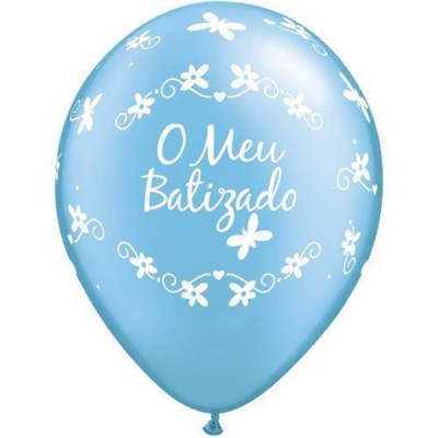 Balão O Meu Batizado Azul 11