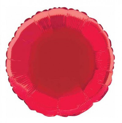 Balão Redondo Foil Vermelho 46cm