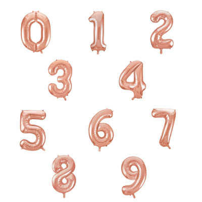 Balão Rose Gold Número 34"/86cm