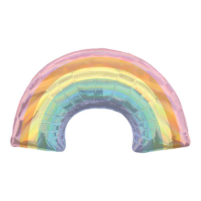 Balão Supershape Arco Íris Holográfico 86cm