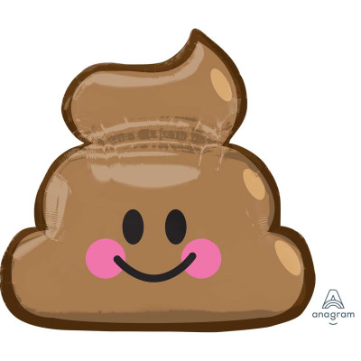 Balão Supershape Emojis Cocô 63cm