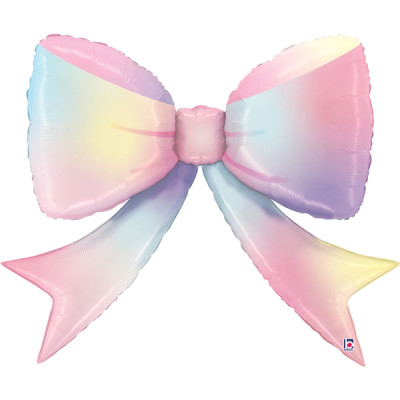 Balão Supershape Laço Rainbow 104cm
