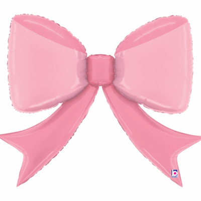 Balão Supershape Laço Rosa 104cm