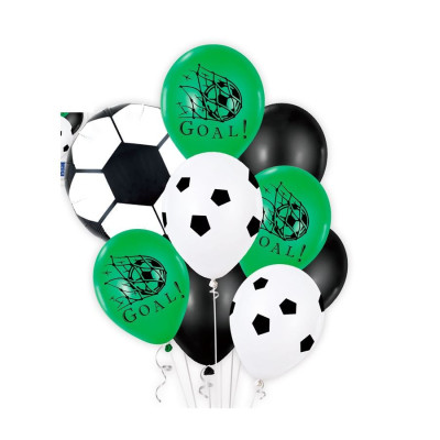 Balões Fútebol Bouquet Mix Goal (9 Unidades)