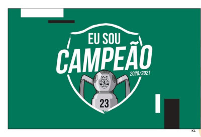 Bandeira Sporting Campeão 2020/2021 - 90x150cm