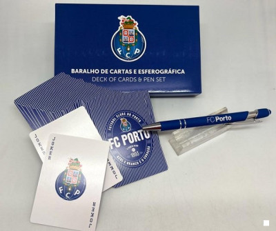 Baralho Cartas + Esferográfica Porto