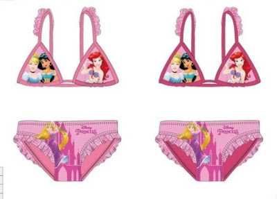 Bikini Princesas c/ Folhos Rosa