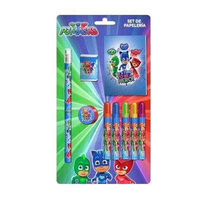 Bloco + 8 peças PJ Masks