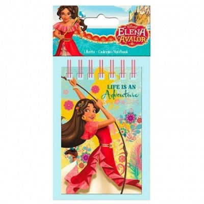 Bloco A7 com argolas Elena de Avalor Disney | Loja da Criança