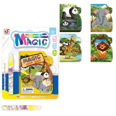 Bloco caneta magica agua animais