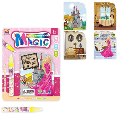 Bloco caneta magica agua Princesas