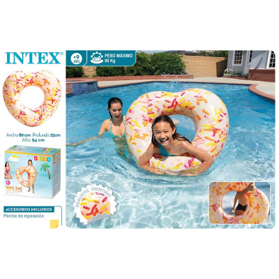 Boia Insuflável Intex Donut Coração 94cm