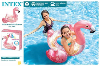 Boia Insuflável Intex Flamingo Glitter 99cm