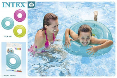 Boia Insuflável Transparente Intex 76cm Sortida